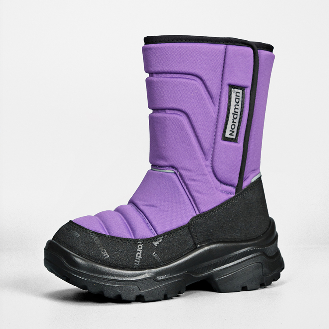 Зимние детские сапоги Nordman Lumi на липучке фиолетовые - фото 7
