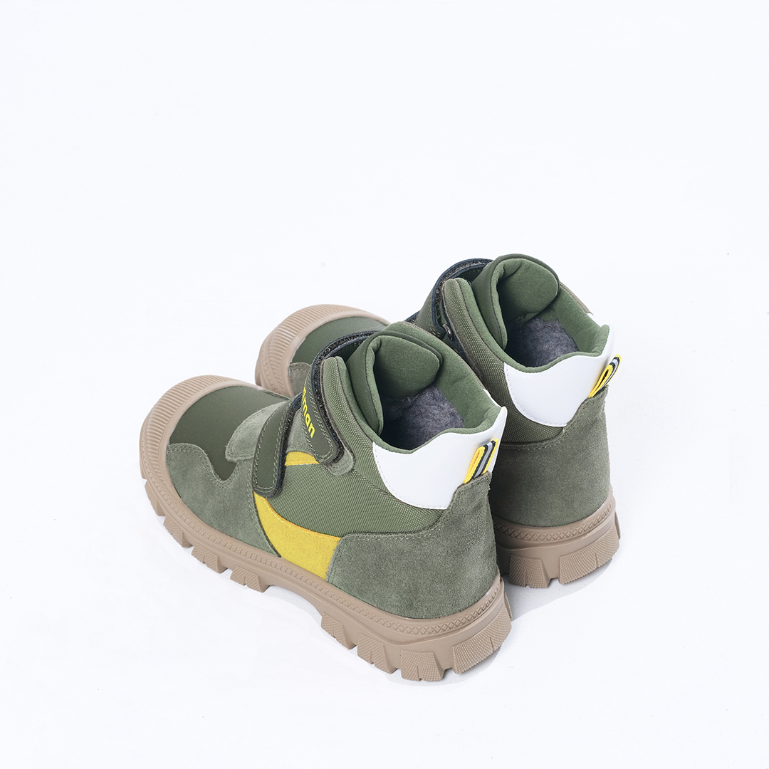 Ботинки Nordman зимние на двух липучках цвет зеленый - фото 3