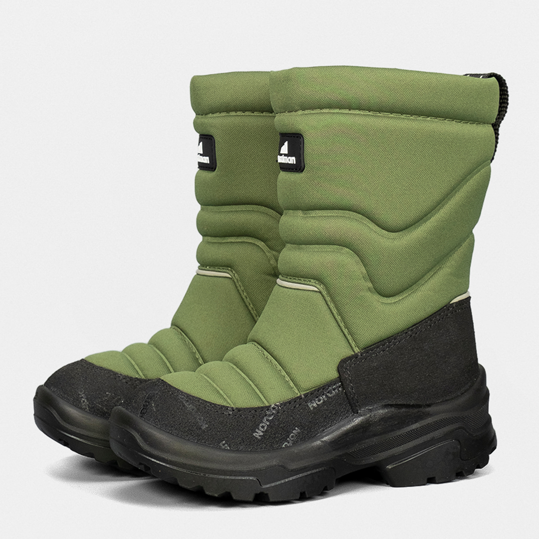 Зимние детские сапоги Nordman Lumi Хаки - фото 1