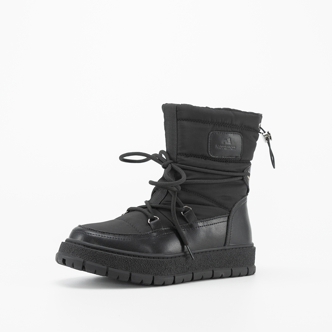 Nordman дутики со шнурком-завязкой цвет черный - фото 7