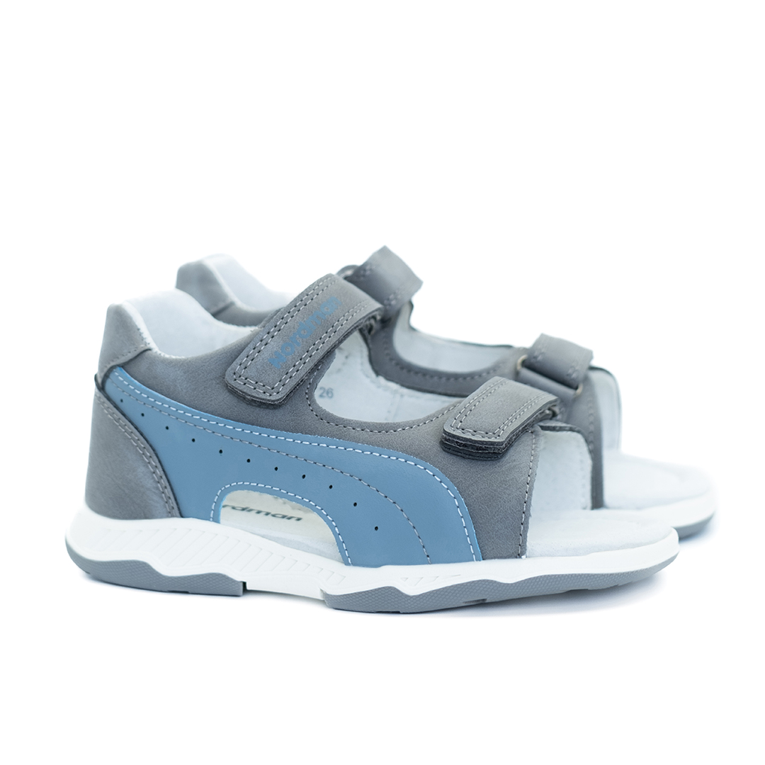 Сандалики детские Nordman Boom серые - фото 1