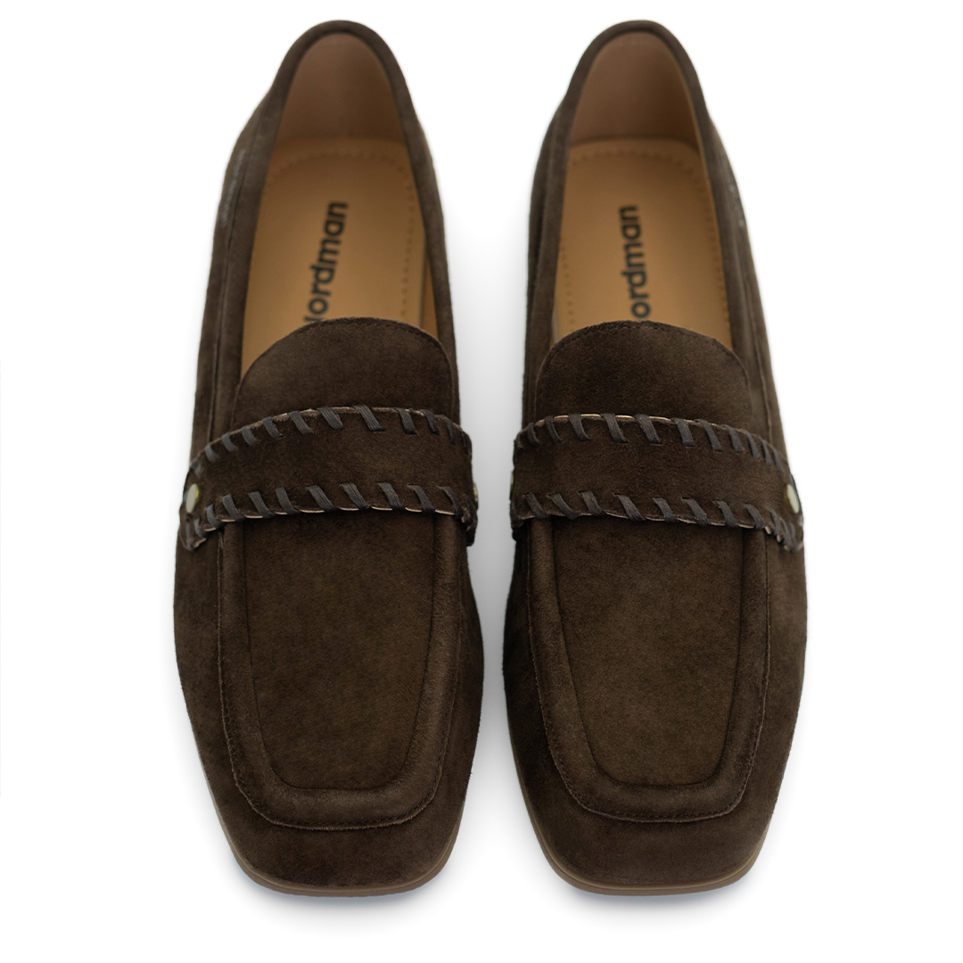 Женские лоферы Nordman коричневые - фото 2