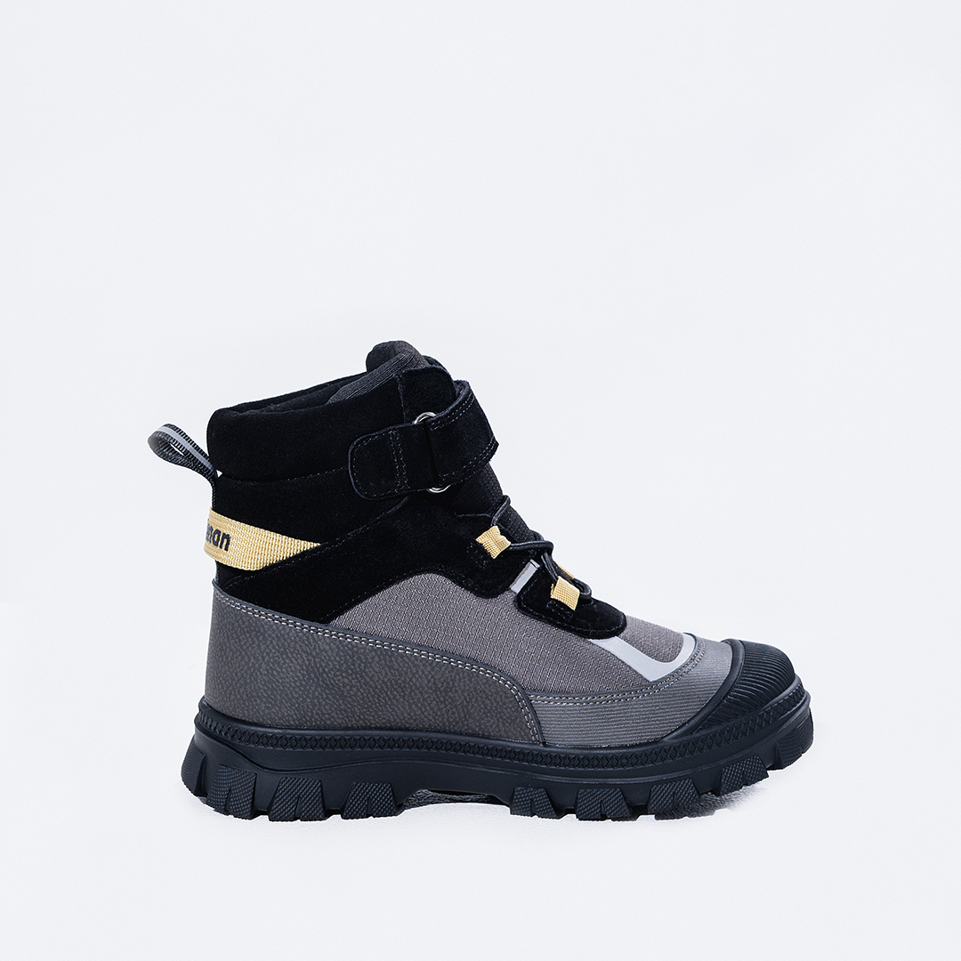 Ботинки Nordman зимние на липучке и шнурках цвет серый - фото 7