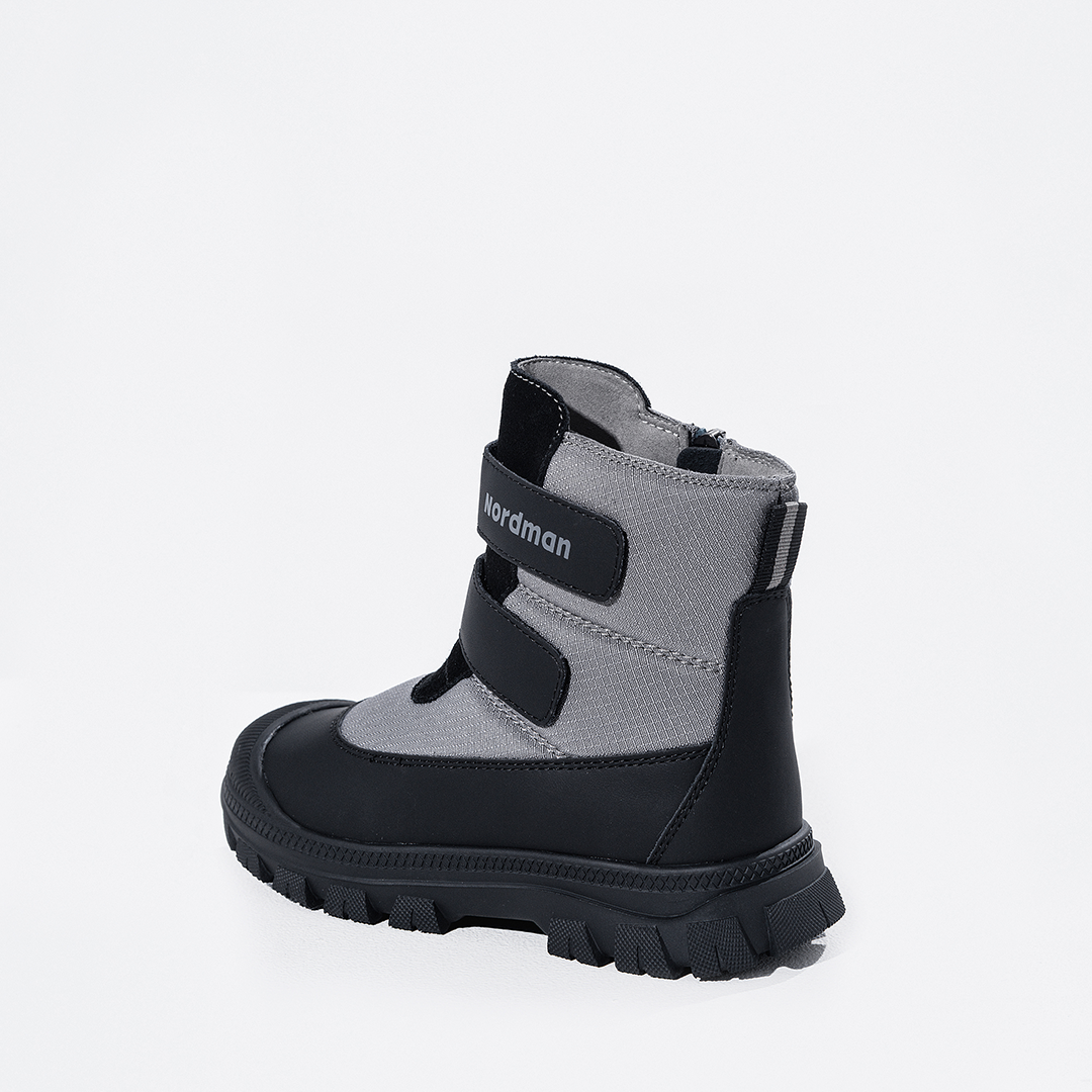 Ботинки Nordman зимние на двух липучках цвет серый - фото 9