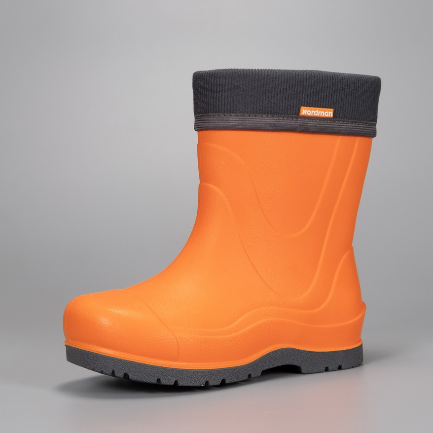 Сапоги детские Nordman Rocket со съемным флисовым утеплителем оранжевые - фото 2