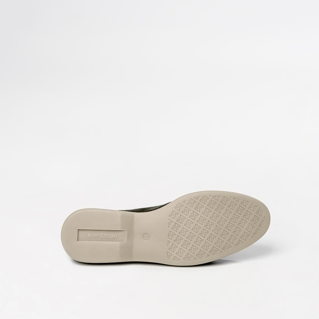 Женские лоферы цвет хаки - фото 8