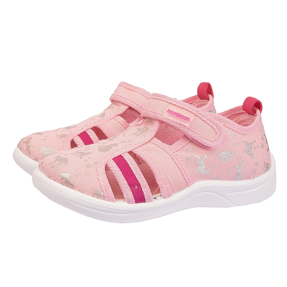 Тапочки детские Nordman Stars розовые с принтом - фото 2