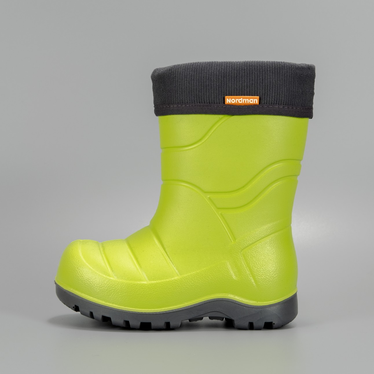 Сапоги детские Nordman Flash со съемным флисовым утеплителем лайм - фото 3