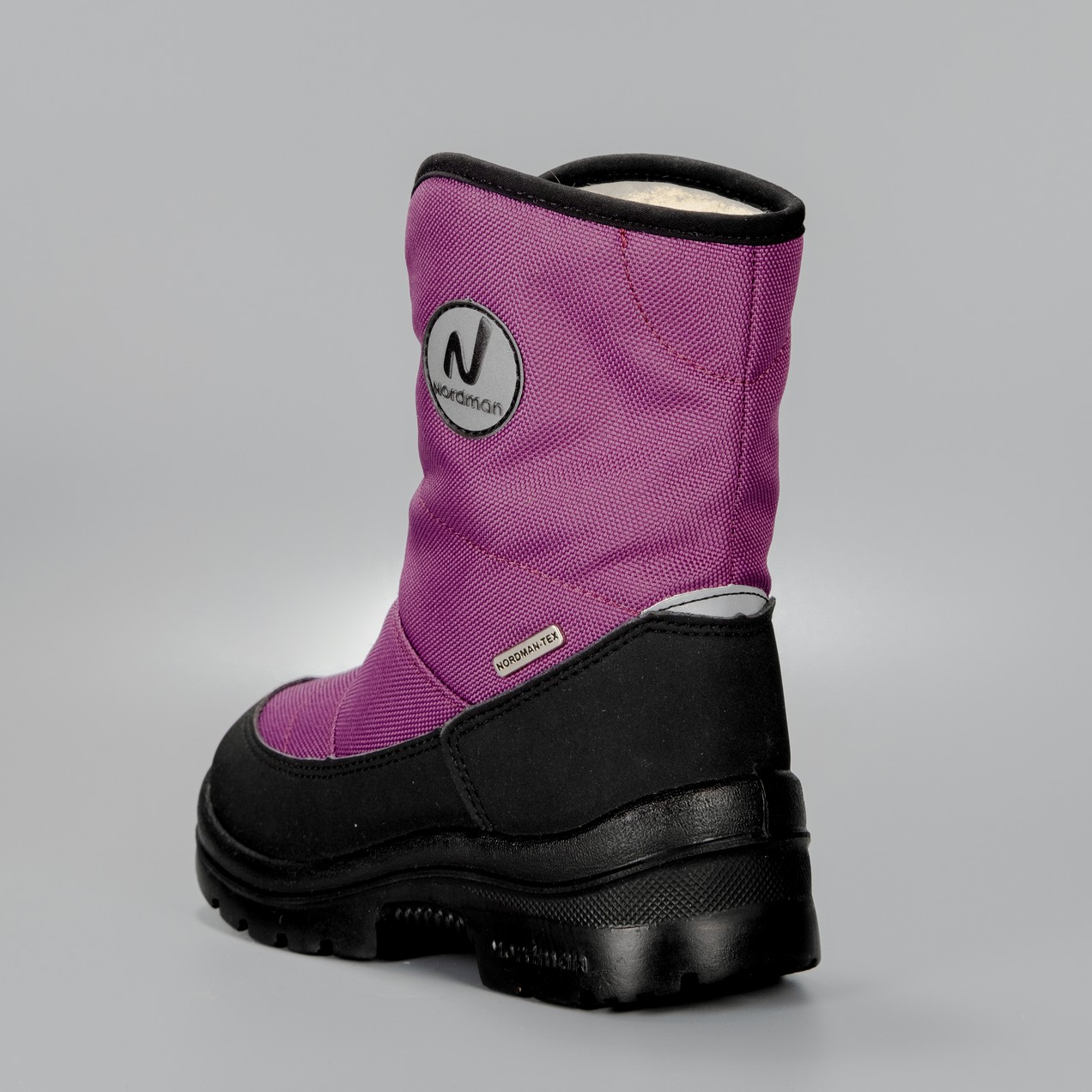 Зимние детские сапоги Nordman Next черные фиолетовые - фото 4