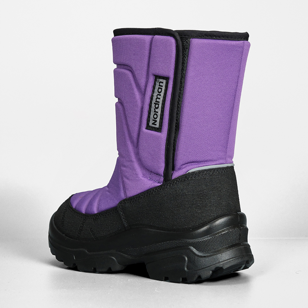 Зимние детские сапоги Nordman Lumi на липучке фиолетовые - фото 4
