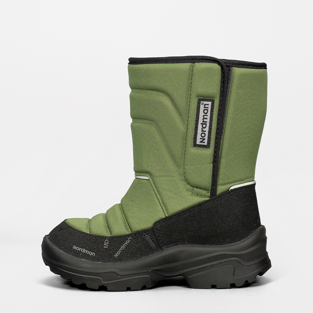 Зимние детские сапоги Nordman Lumi  на липучке Хаки - фото 5