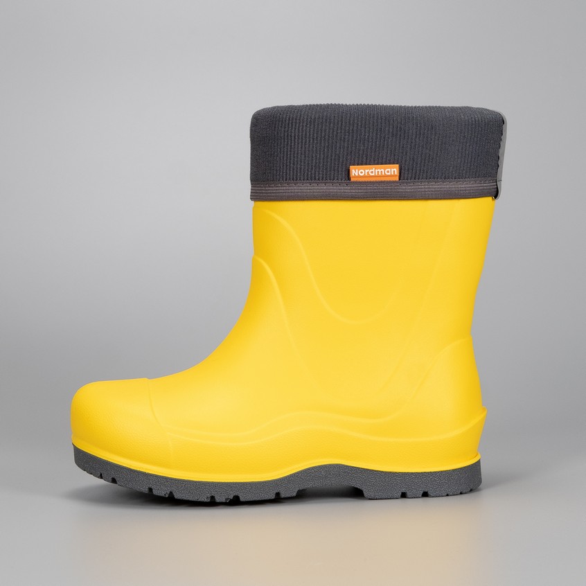 Сапоги детские Nordman Rocket со съемным флисовым утеплителем желтые - фото 3