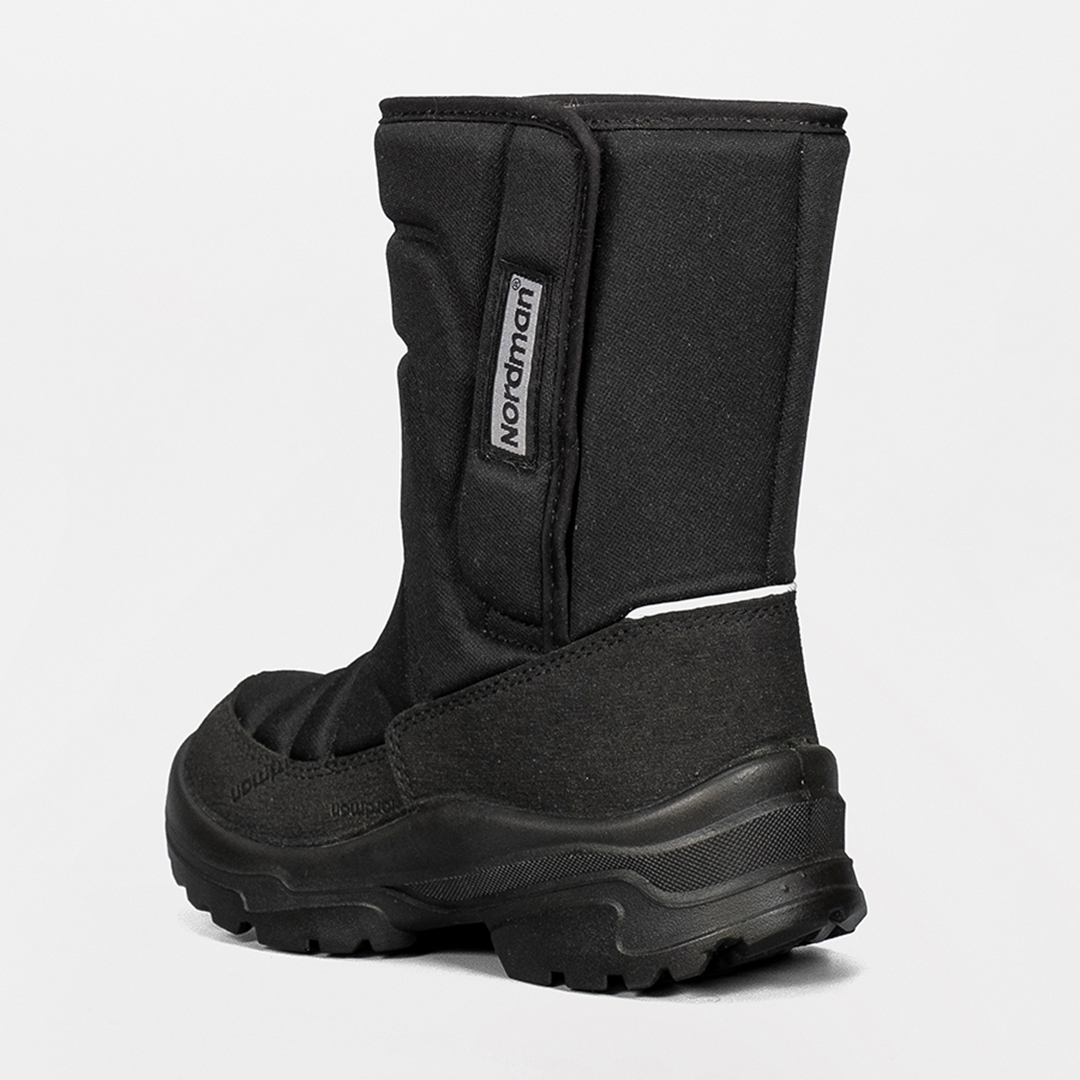 Зимние детские сапоги Nordman Lumi на липучке черные - фото 4