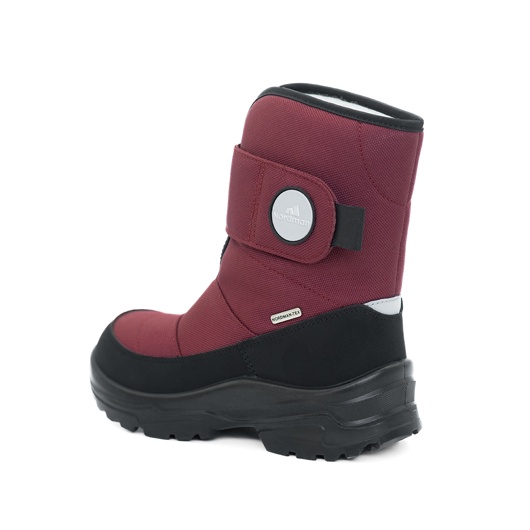 Зимние детские сапоги Nordman Next бордовые - фото 3