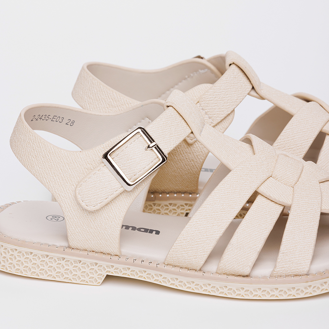 Детские летние босоножки Nordman бежевые - фото 4