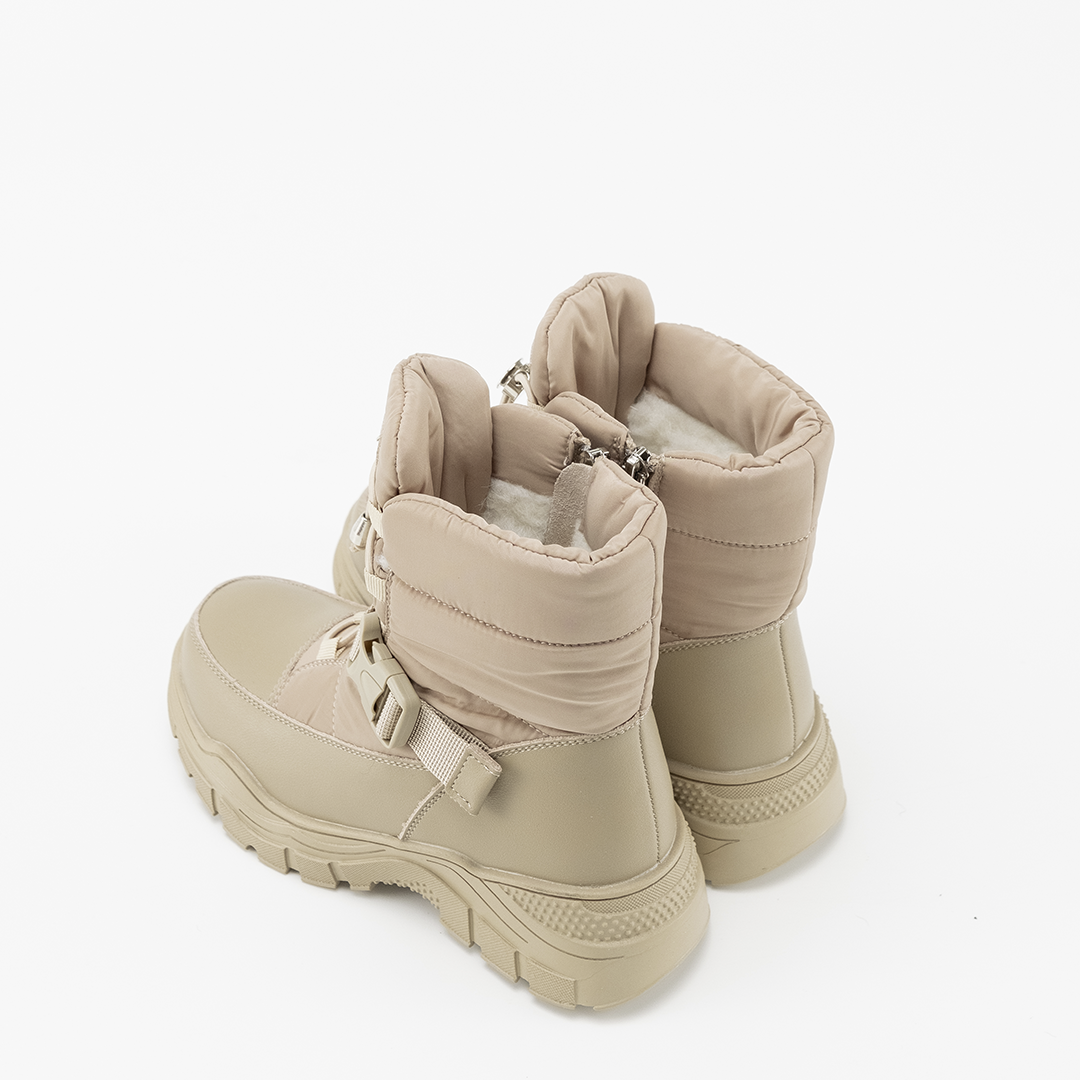 Nordman сапоги на молнии с затяжкой цвет бежевый - фото 5