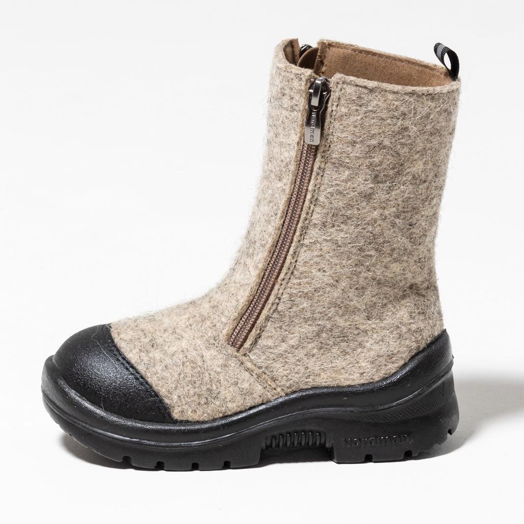 Валенки Nordman на двух молниях с кожаным носом темно-серые - фото 7