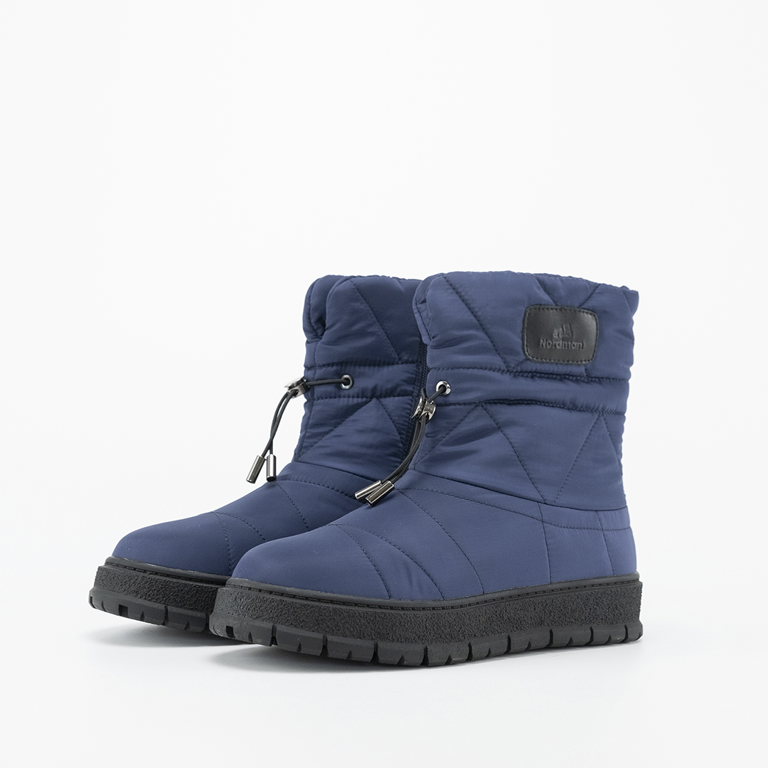 Nordman дутики с резинкой -затяжкой цвет темно-синий - фото 4