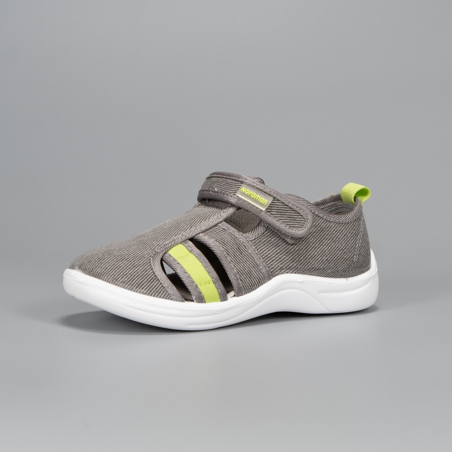 Тапочки детские Nordman Stars серые - фото 3