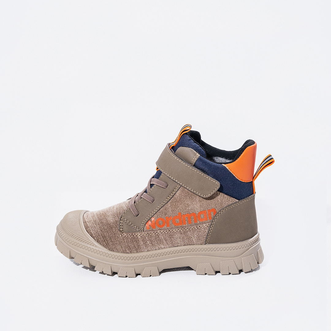 Nordman Ботинки зимние на липучке и шнурках цвет бежевый - фото 7