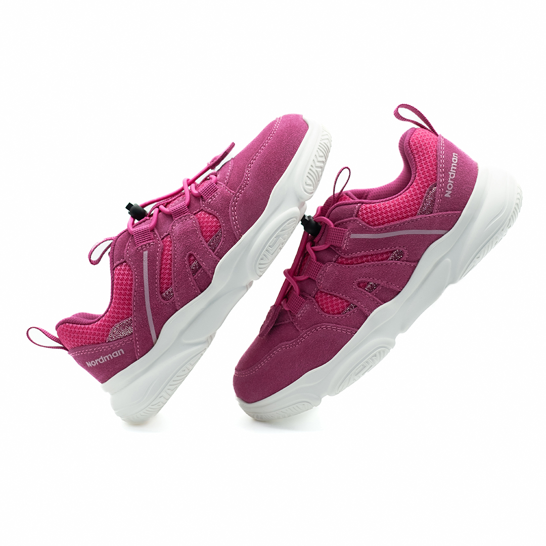 Детские кроссовки из натуральной кожи розовые - фото 3