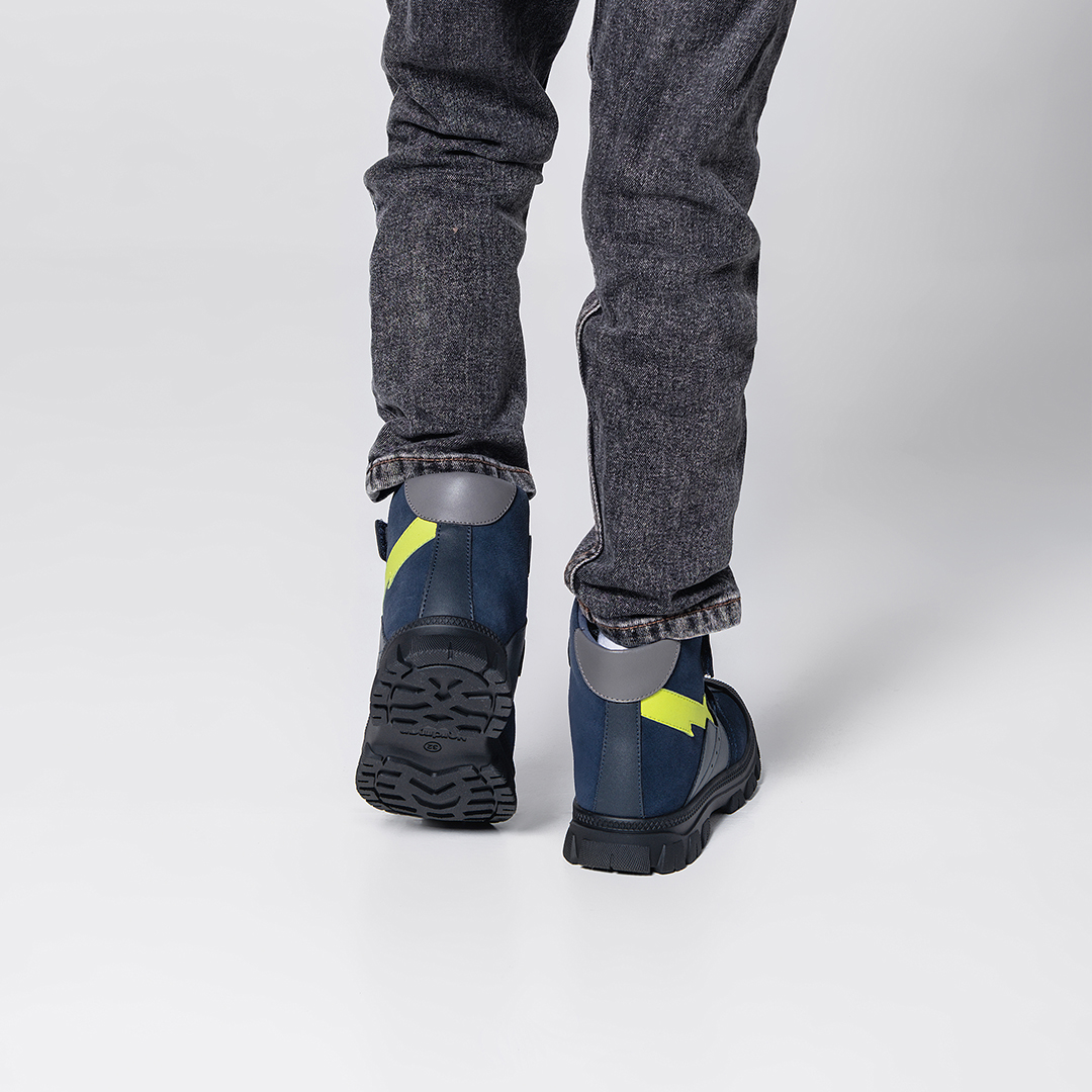 Ботинки Nordman зимние на двух липучках цвет синий - фото 4