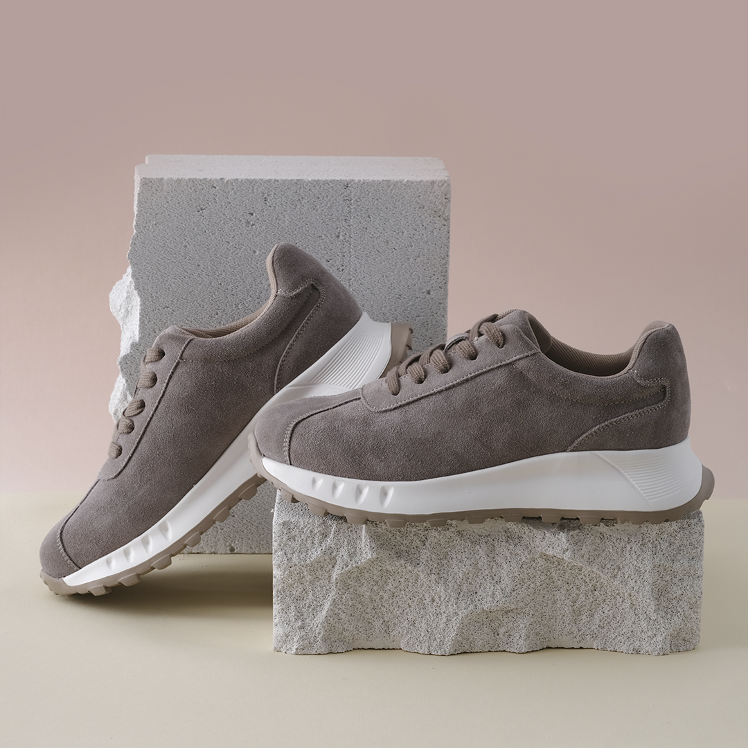 Кроссовки Nordman женские коричнево-серый - фото 4