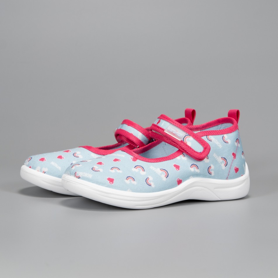 Тапочки детские Nordman Stars голубые с принтом - фото 2