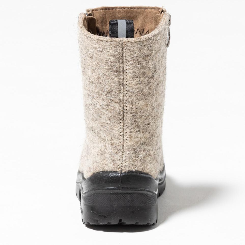 Валенки Nordman на двух молниях с кожаным носом темно-серые - фото 5