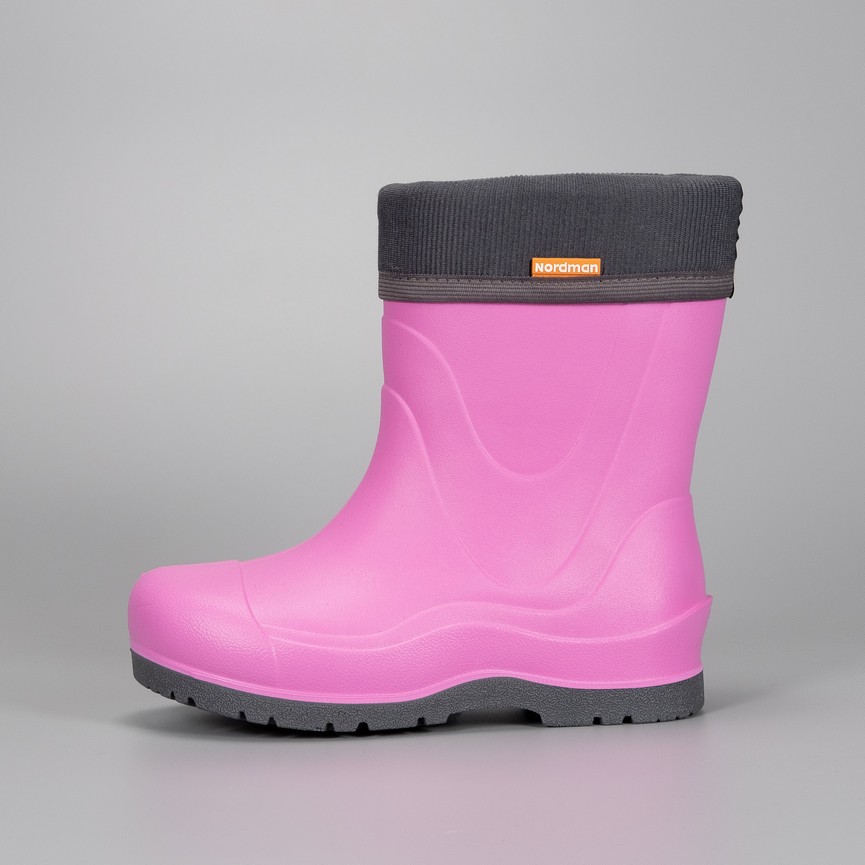 Сапоги детские Nordman Rocket со съемным флисовым утеплителем розовые - фото 3