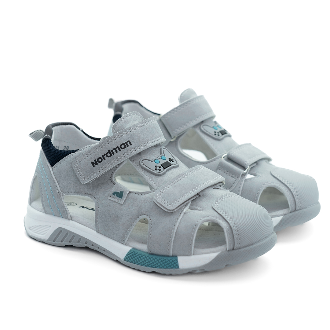 Сандалики детские Nordman Boom серые - фото 1