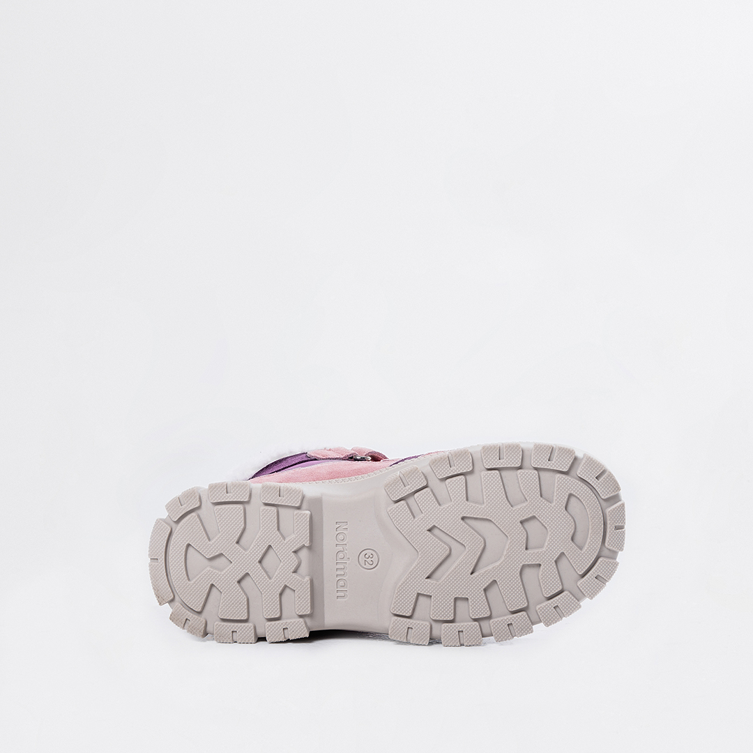 Ботинки Nordman зимние на двух липучках цвет розовый - фото 10