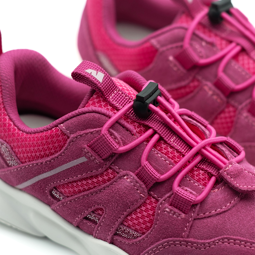 Детские кроссовки из натуральной кожи розовые - фото 2