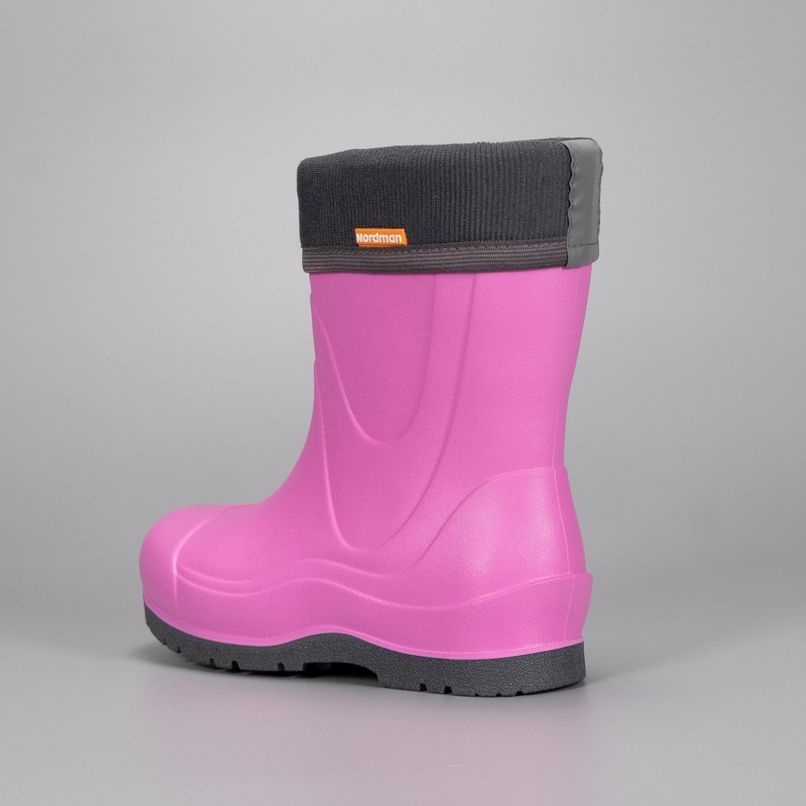 Сапоги детские Nordman Rocket со съемным флисовым утеплителем розовые - фото 4