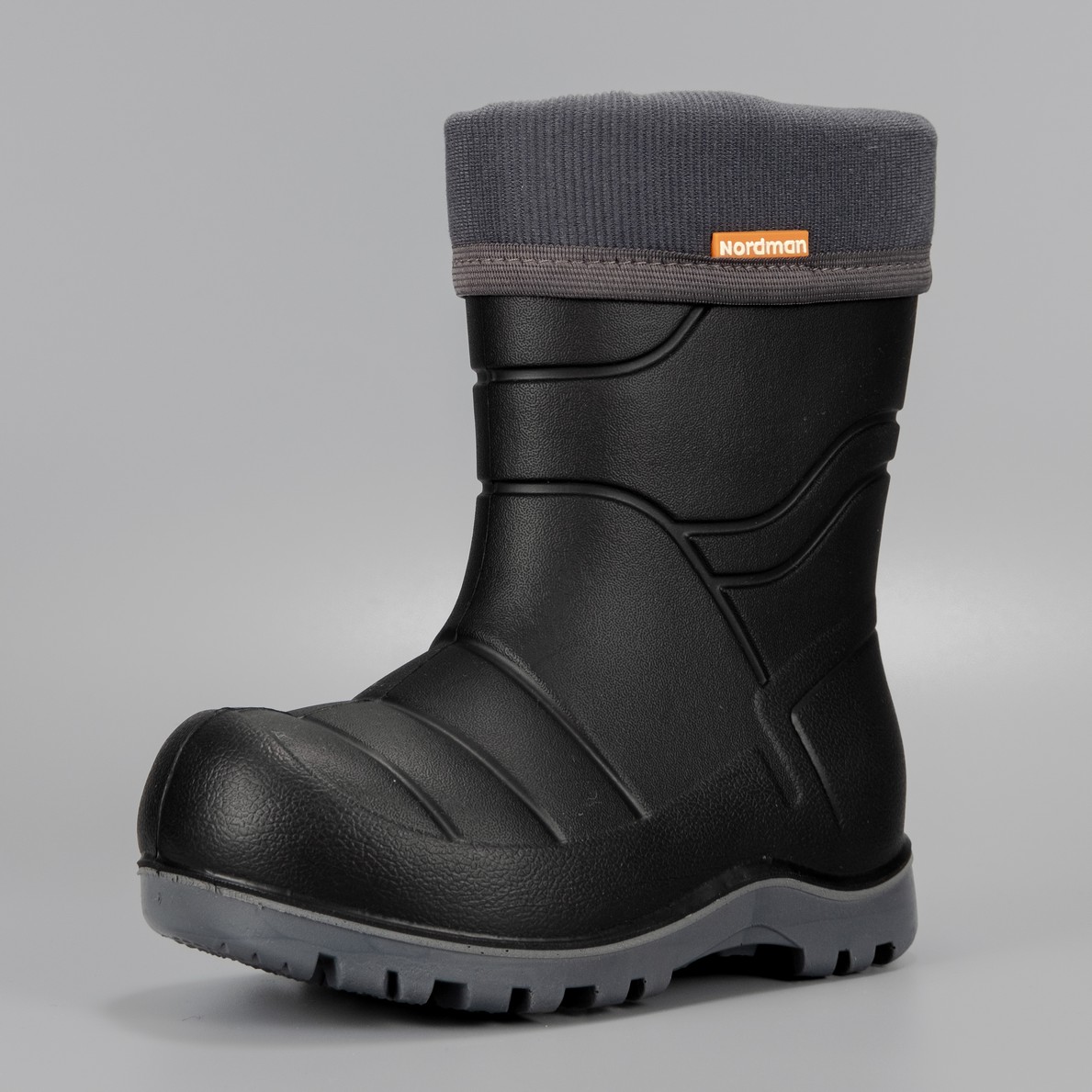 Сапоги детские Nordman Flash со съемным флисовым утеплителем черные - фото 2