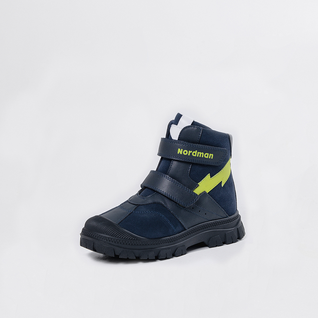 Ботинки Nordman зимние на двух липучках цвет синий - фото 9