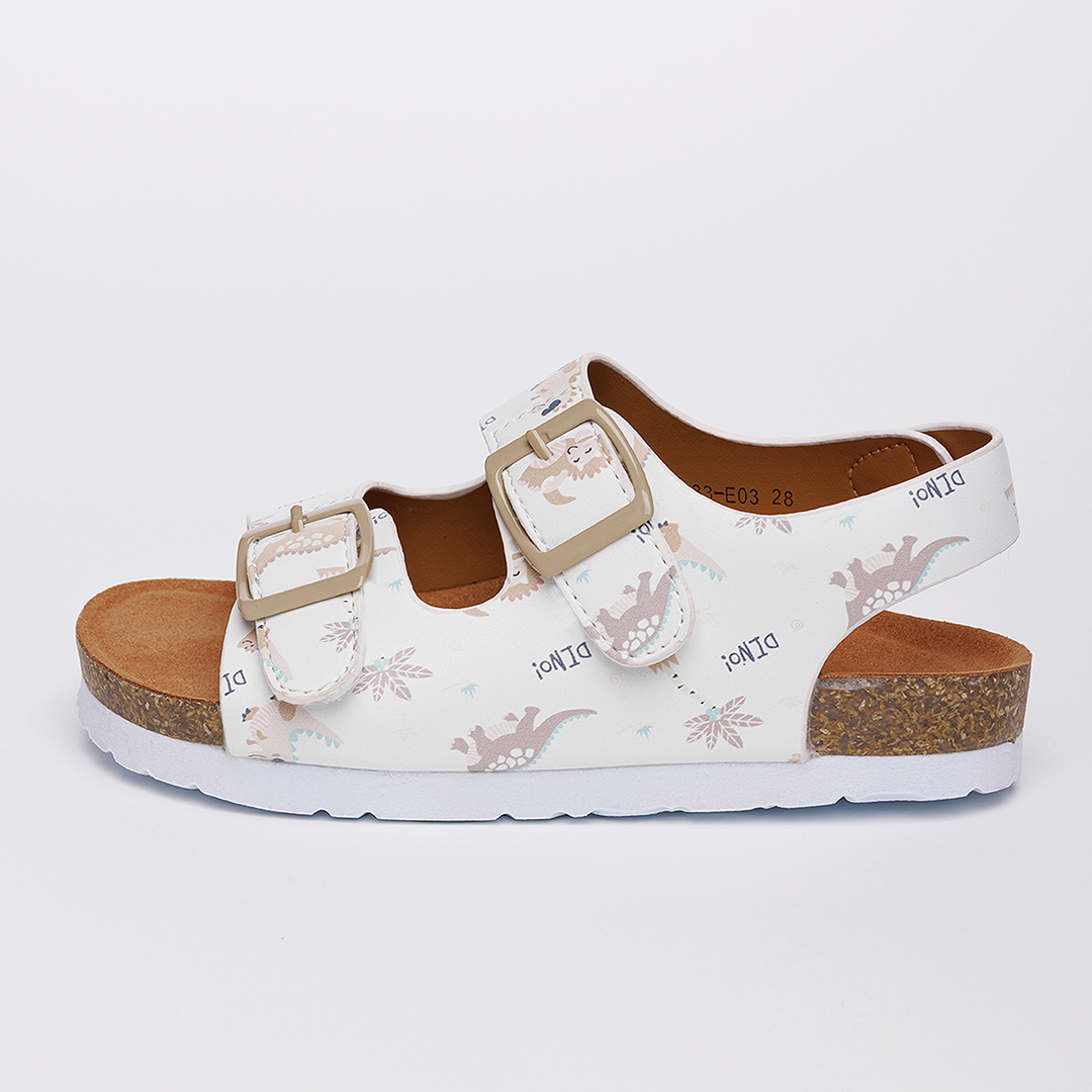 Детские летние босоножки Nordman бежевые - фото 4