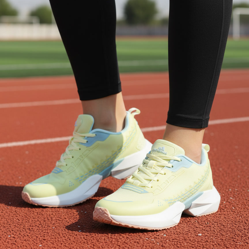 Женские кроссовки Nordman желтые - фото 2