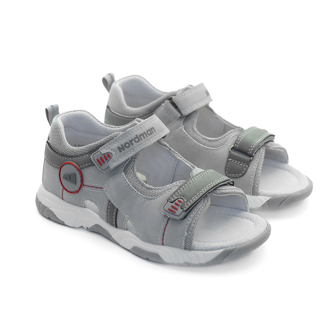 Сандалики детские Nordman Boom серые - фото 1