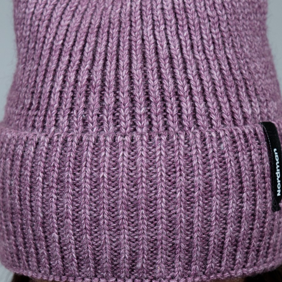Шапка вязаная Nordman цвет лиловый - фото 4