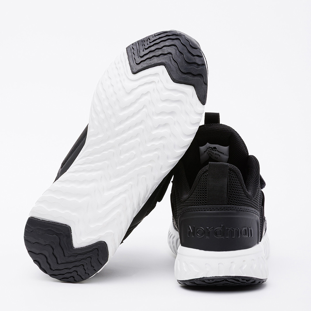 Детские кроссовки Nordman черные с белым - фото 4