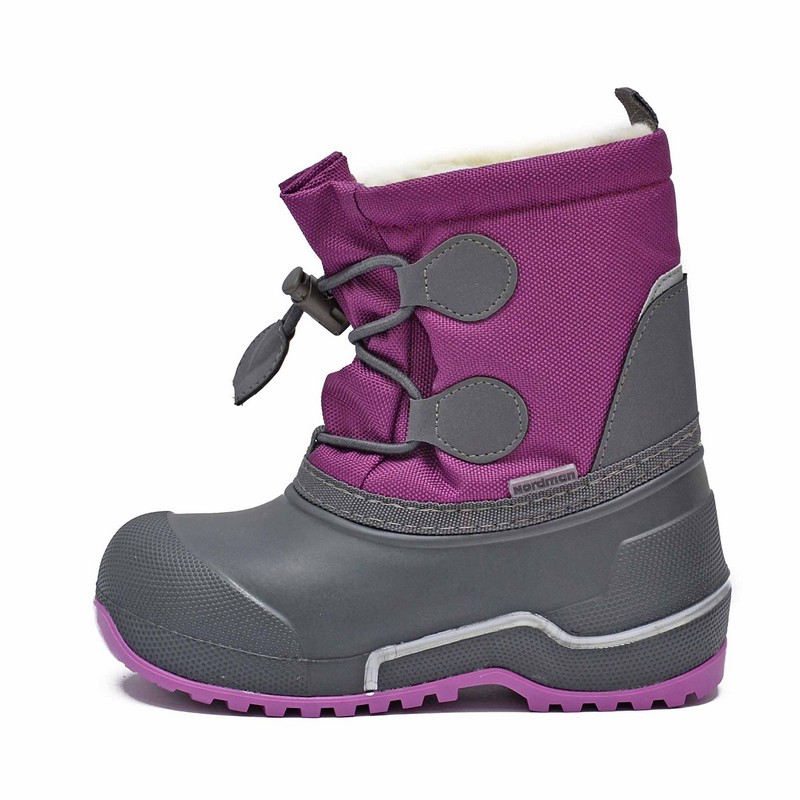Сноубутсы Nordman Cross из ЭВА+ТЭП Фуксия/серый-фиолето - фото 2