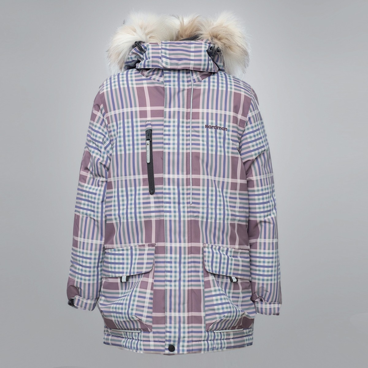Куртка детская зимняя  Nordman Wear, Принт клетка - фото 1