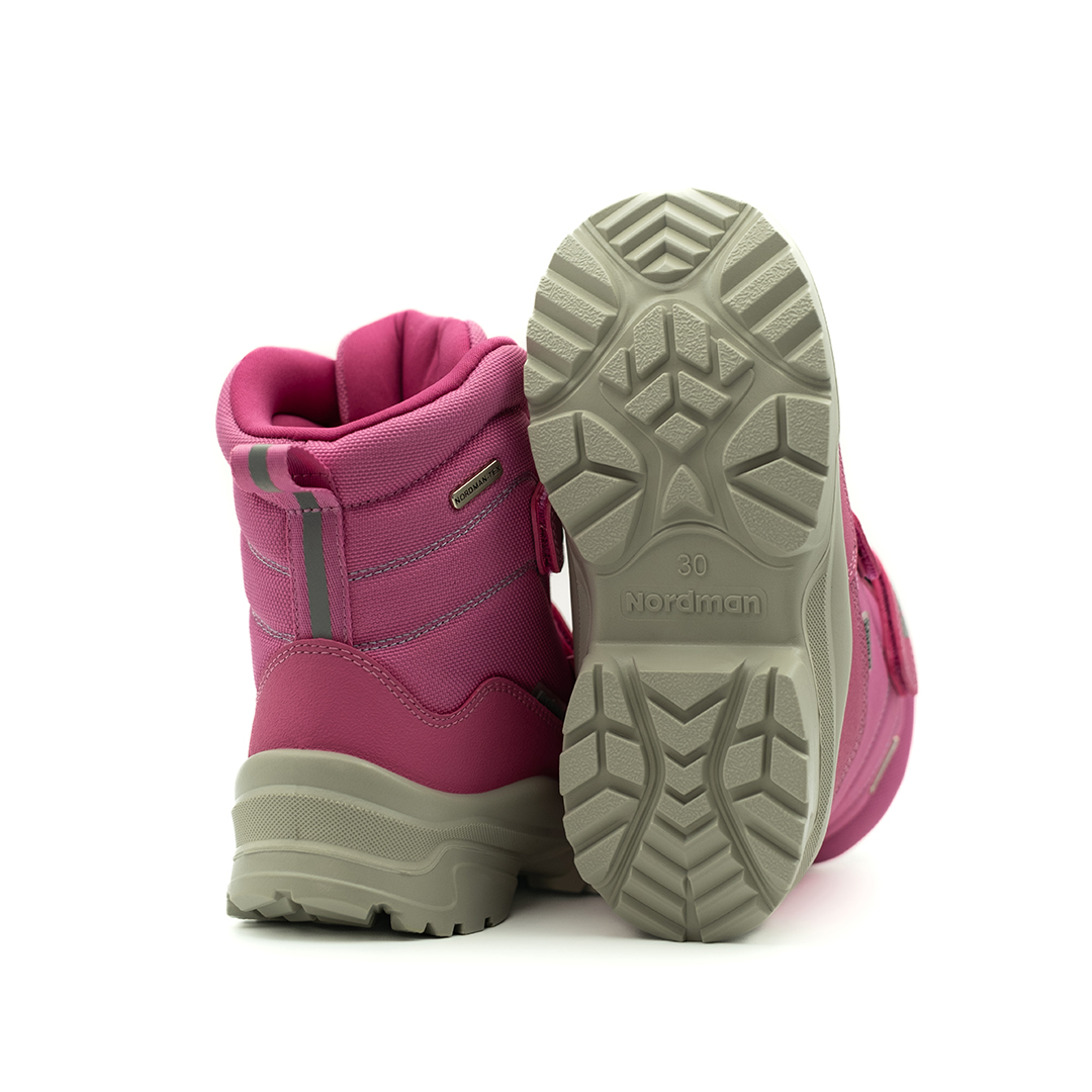 Детские зиммние ботинки Cosmo на двух липучках розовые - фото 5