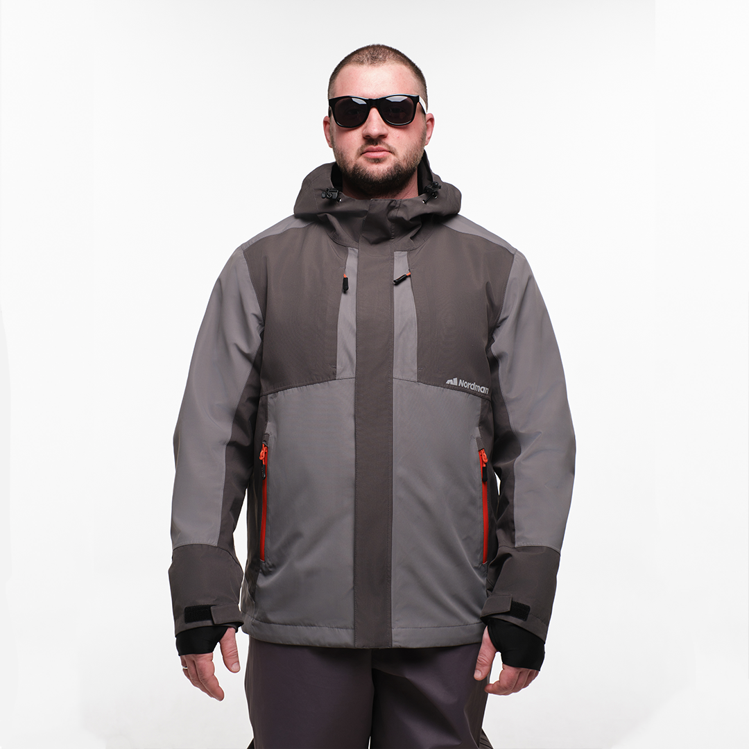 Куртка Nordman из мембраны цвет тёмно-серый - фото 2