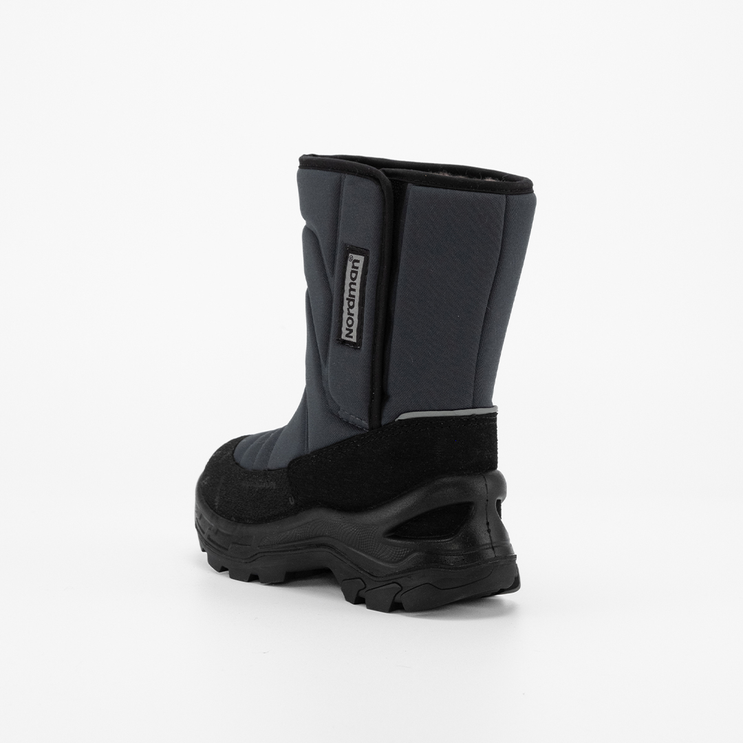 Зимние детские сапоги Nordman Lumi c липучкой цвет темно-серый - фото 7