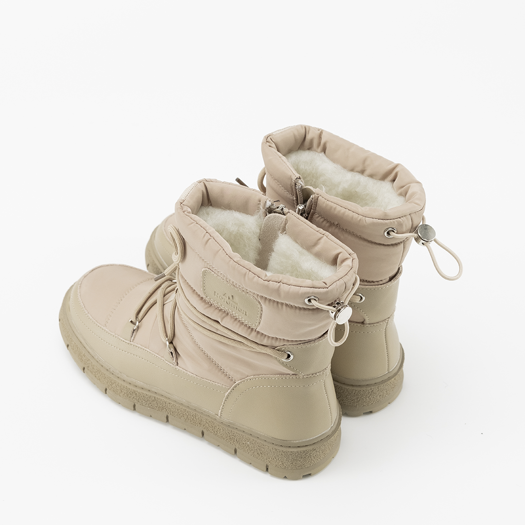 Nordman дутики со шнурком-завязкой цвет бежевый - фото 5