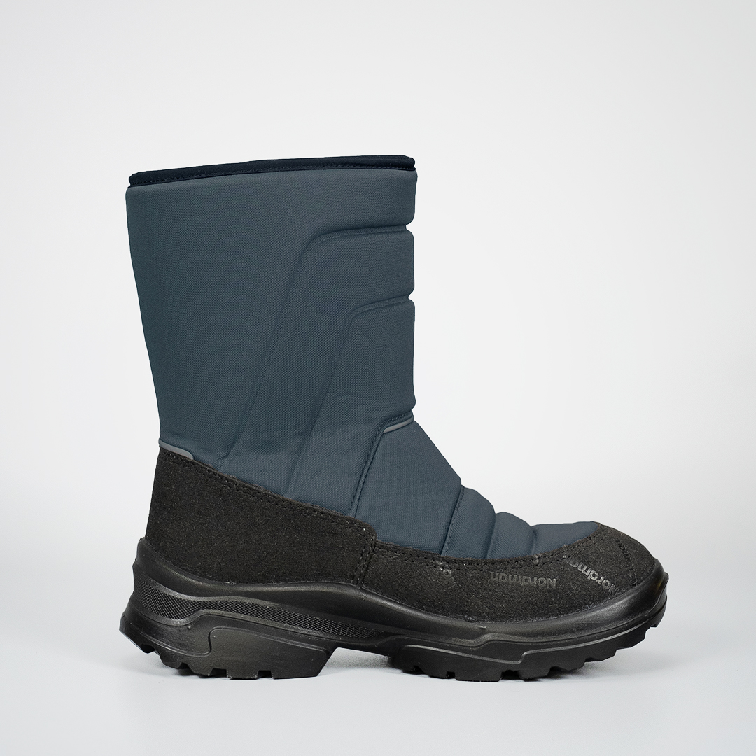 Зимние детские сапоги Nordman Lumi  на липучке темно-серые - фото 4