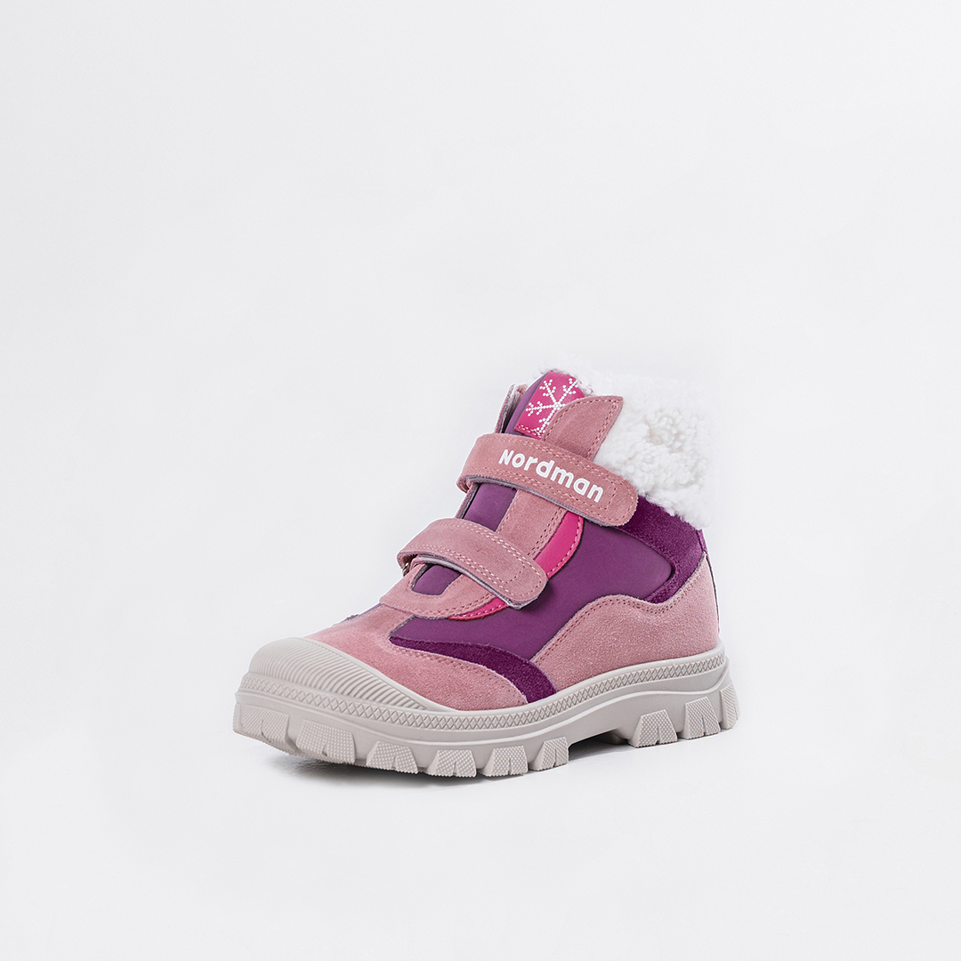 Ботинки Nordman зимние на двух липучках цвет розовый - фото 9