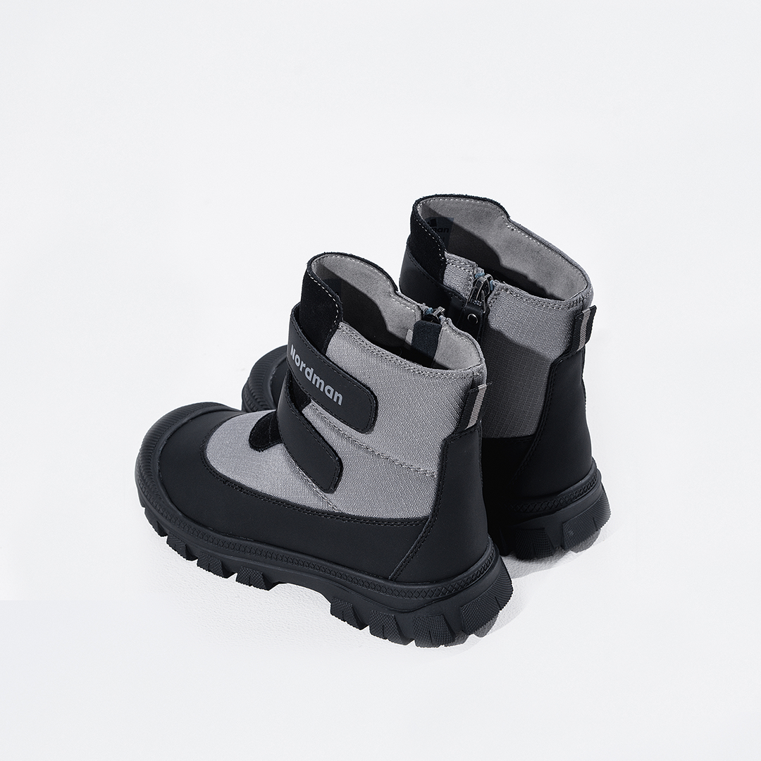 Ботинки Nordman зимние на двух липучках цвет серый - фото 6
